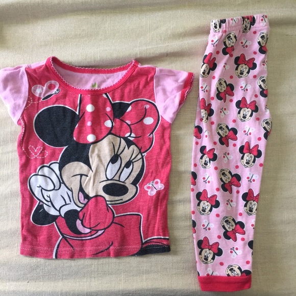 Disney Mickey /& Minnie Mouse Hearts Womens Pajama Tank Top Nightie Black Pink